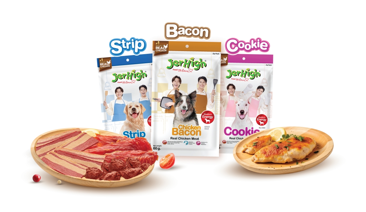JerHigh x ‘พี่จอง-คัลแลน’ เปิดตัว Bacon-Strip-Cookie ขนมน้องหมา